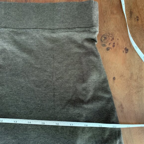 Toad & Co Womens Skirt Large Brown A-Line Pull-On Stretch Active Outdoor Hi Low - Picture 10 of 12